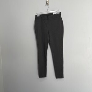 Chicos Tailored Ponte Legging Pants Heather Grey Petite 00P 2P NEW